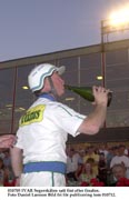 Segerskålen satt fint efter finalen för Jim Frick.