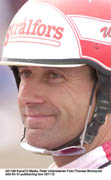 Peter Untersteiner, 41, skadades i en olycka på Åbytravet på torsdagskvällen.Foto: Thomas Blomqvist