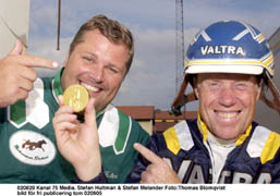 Stefan Hultman eller Stefan Melander. Vem av Solvallatränarna vinner en derbymedalj i guld på söndag?	Foto: Thomas Blomqvist
