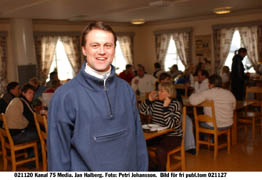 Danske Jan Halberg trivs som fisken i vattnet i Wången efter ett år på skolan.Foto: Petri Johansson