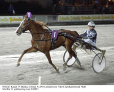 Ett stjärnämne. Chinas As har vunnit 12 av 22 starter i karriären. På onsdag startar han i ett stayerlopp på Solvalla efter ett halvårs frånvaro, dessutom från 40 meters tillägg.     Foto: Claes Kärrstrand / P&R