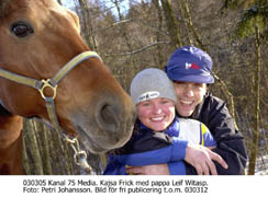 Rättviks Kajsa Frick med pappa Leif Witasp.Foto: Petri Johansson