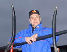 Peter Dahlin är som gammal elitbrottare inte nervös när hans hästar startar.Jag blir mer laddad och fokuserad, säger Lascauxs tränare.Foto: Thomas Blomqvist