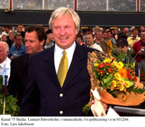 Gammal i gården. Lennart Bäwerholms första häst var Lasse Scott, född 1971. Det har blivit några besök till vinnarcirkeln sedan dess.Foto: Lars Jakobsson