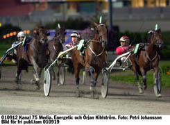 Till final i Europaderbyt. Energetic barabrisade undan för Örjan Kihlström.Foto: Petri JohanssonFör fri publiceringBilder från Solvalla 12 september 2001