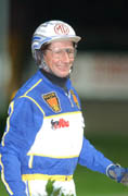i onsdags vann Jorma Kontio fem lopp på Solvalla. På lördag kör han fem hästar på V75. 	Foto: Thomas Blomqvist