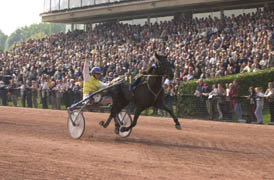 Ensam i mål. Zerberus hade uppvisning iCaen.Foto: Gerard Forni