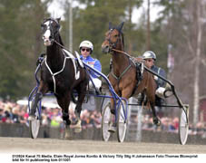 Etain Royal mot Victory Tilly. Pålördag är det nytt tungviktsmöte iGulddivisionen. Foto: Thomas Blomqvist.