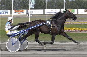 Herr Jägermeister och Olle Goop vann Jarlsbergs Elitlopp och tjänade 120 000 kronor. Foto: Lars Jakobsson