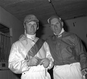 Två mästare. Stig H tillsammans med Sören Nordin. Foto: Kanal 75.