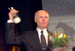 Årets tränare blev Stig H Johansson, som från och med årsskiftet enbart är tränare. Foto: Lars Jakobsson.