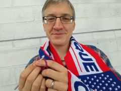 En virkning framför Prix d'Amerique-sändningen? Ola Nordebo jobbar som politisk chefredaktör på Västerbottens-Kuriren och för honom är kombon möjlig.  Foto av Mikael Wikner