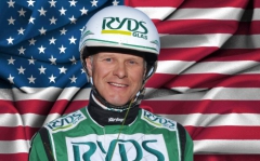 Åke Svanstedt tar chansen att försöka kvala in Resolve till Elitloppet i söndagens kval i New Jersey. Foto av LARS JAKOBSSON