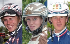 Kevin Oscarsson, Evelina Månsson och Anders Eriksson är årets Stig H-stipendiater. Foto av Kanal 75