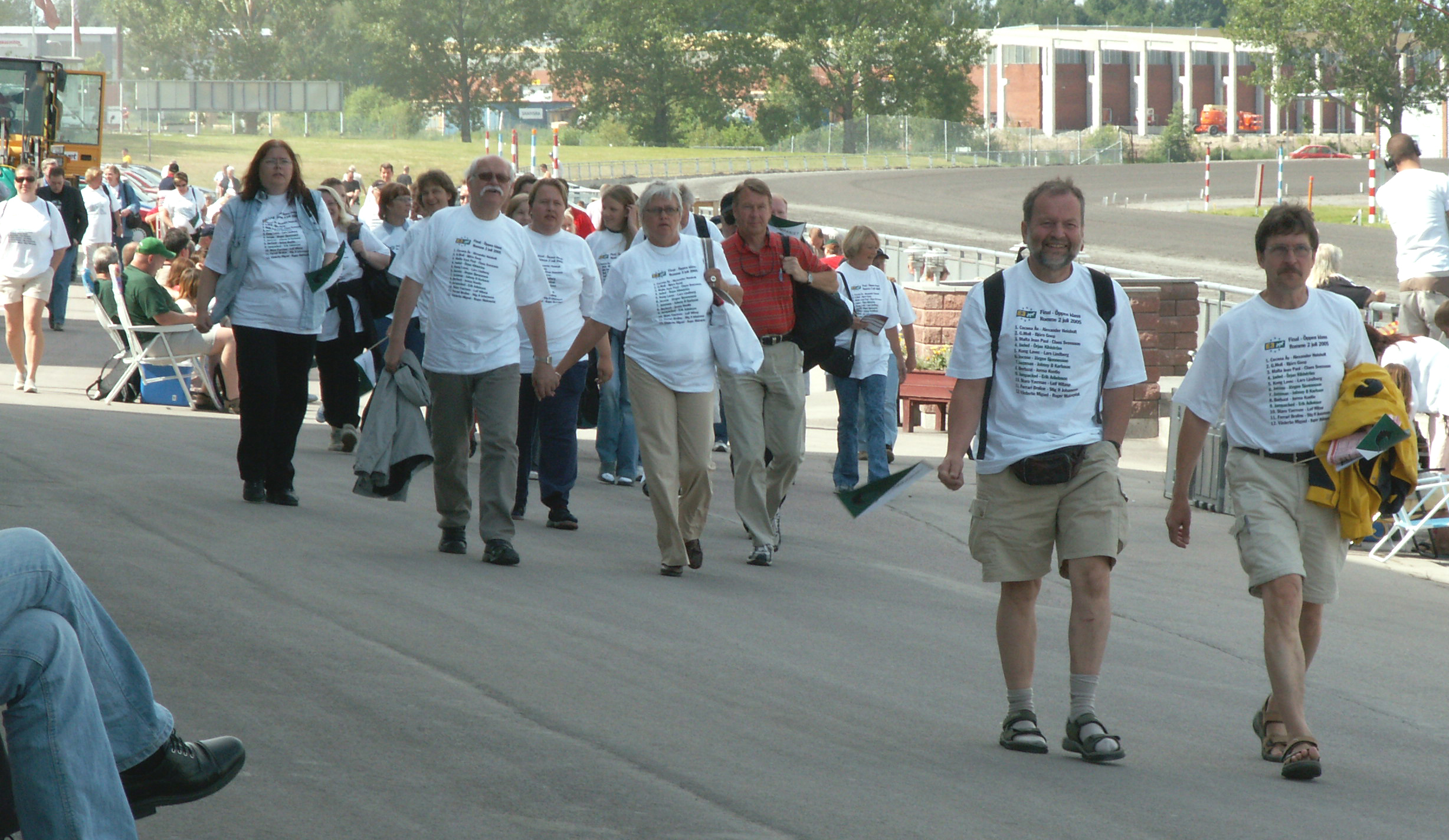 Andelsägare i Travkompaniets på Rommetravet och den historiska E3-finalen 2005. Foto; A.Lindblom
