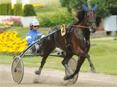 Plantagenet str&auml;cker ut i onsdagens kvalificeringslopp. Foto: Lars Jakobsson