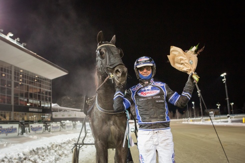 60-oddsaren Jaques Noir och Per Lennartsson fixade hög utdelning på V75. Foto av David Schreiner TR Bild