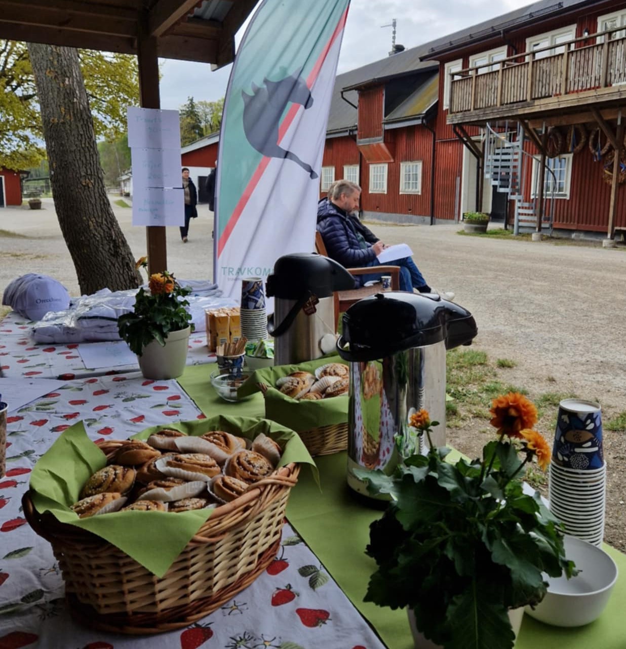 Uppdukat för Travkompaniets dag. Foto; A.Lindblom