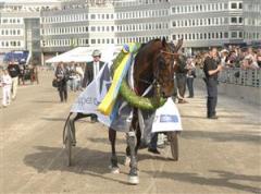 L´Amiral Mauzun segerdefilerar i Elitloppet 2007. Foto: Lars Jakobsson