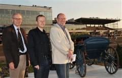 Kenneth Thollström, vd, Per Wetterholm, sportchef och MatsOla Palm, ordförande, är tre män med stora planer får Åby. Foto: Suzan Olsson