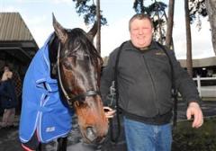 Nils Enqvist och Opal Viking inför en start i Prix d´Amerique. Foto: Lars Jakobsson