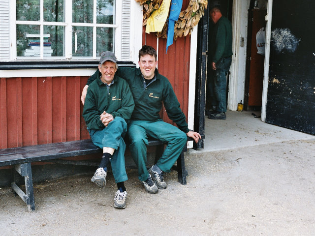 Kjelle och Emil Magnusson. Viktiga spelare i Ytterstas lag..
 